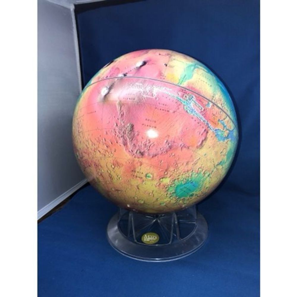 Mars Topography Globe Sky & Telescope 2000